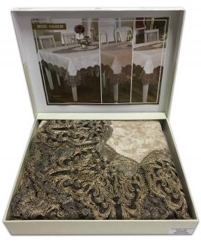 Скатертина Велюр Acme Tekstil 110x160 Harem Capiccino