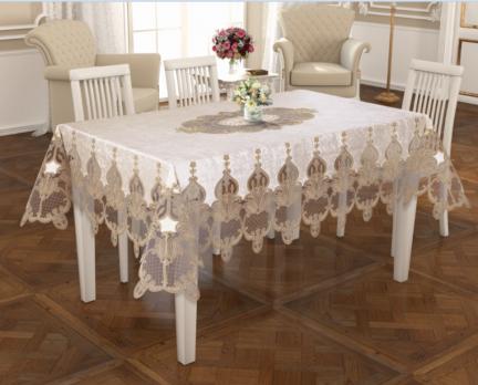 Скатерть Велюр Acme Tekstil 110x160 Lale Krem
