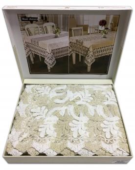 Скатертина Велюр Acme Tekstil 110x160 Amora Cappucino