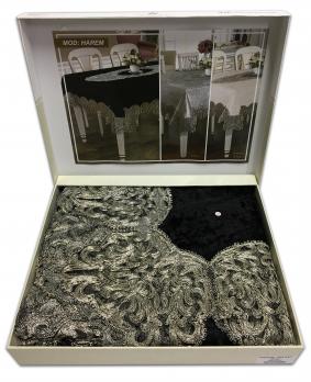Скатерть Велюр Acme Tekstil 110x160 Harem Siyah
