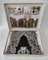 Скатерть Велюр Acme Tekstil 110x160 Harem Krem-Siyah