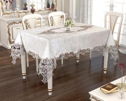Скатертина Велюр Acme Tekstil 110x160 Rose Krem