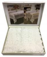 Скатертина Велюр Acme Tekstil 110x160 Vefa Krem