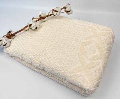 Махрове Простирадло Євро АЕ Cotton 220Х240 см кремова