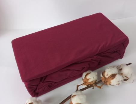 Простинь на резинке АЕ 160x200 Бордовая