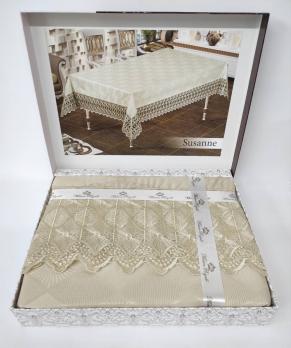 Скатерть Maison Royale 120x150 Susanne Cappucino