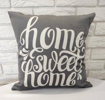 Наволочка декоративная HOME SWEET 40*40 Grey