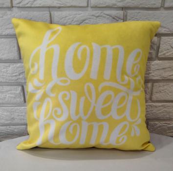 Наволочка декоративная HOME SWEET 40*40 Yellow